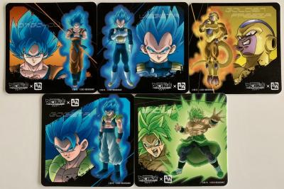 DRAGON BALL SUPER BROLY - SOUS-VERRE FULL SET 