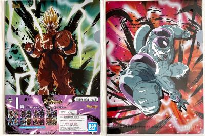 DRAGON BALL - SET de 2 CLEAR FILE ICHIBAN KUJI RISING FIGHTERS - LOT 1