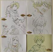 MY HERO ACADEMIA - LOT 6 CARTES POSTALES