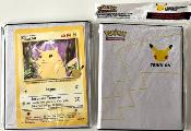 POKEMON - Ultra Pro Portfolio - Pokemon 25 ans - 30 pages de 1 cases pour Cartes JUMBO (60 cartes recto-verso) + Pikachu JUMBO