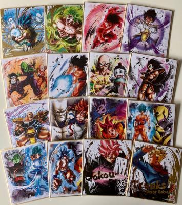 DRAGON BALL - SHIKISHI ART - série 9 - FULL SET 16/16