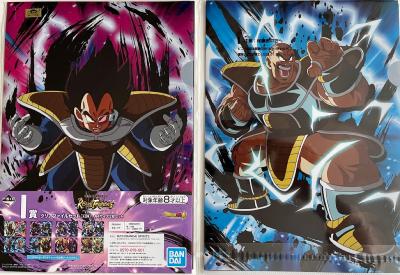 DRAGON BALL - SET de 2 CLEAR FILE ICHIBAN KUJI RISING FIGHTERS - LOT 2