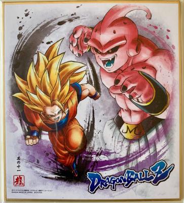 DRAGON BALL - SHIKISHI ART - série 8 - Numéro 11 - GOKU/BUU