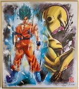 DRAGON BALL - SHIKISHI ART - série 9 - Numéro 12 - GOKU/GOLDEN FREEZA