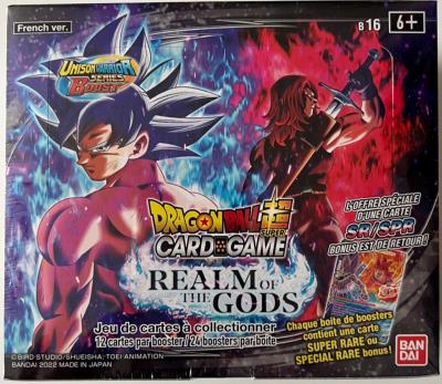 DRAGON BALL SUPER CARD GAME - Display 24 Boosters - Unison Warrior 7 - B16: Boost - Realm of the Gods