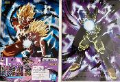 DRAGON BALL - SET de 2 CLEAR FILE ICHIBAN KUJI RISING FIGHTERS - LOT 4