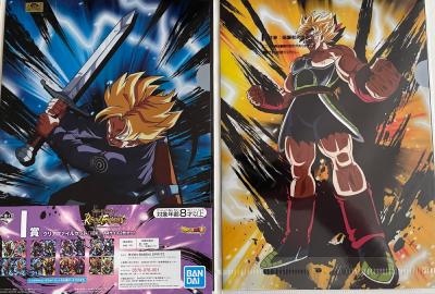 DRAGON BALL - SET de 2 CLEAR FILE ICHIBAN KUJI RISING FIGHTERS - LOT 6