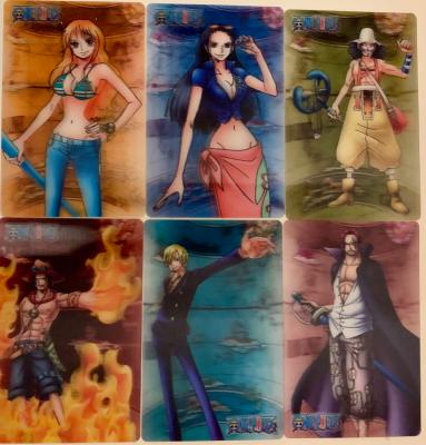 ONE PIECE - SET de 6 CARTES PRISM 3D