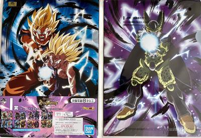 DRAGON BALL - SET de 2 CLEAR FILE ICHIBAN KUJI RISING FIGHTERS - LOT 4