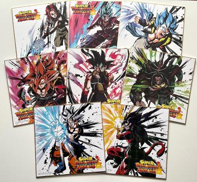 SUPER DRAGON BALL HEROES  - SHIKISHI ICHIBAN KUJI SDBH SAGA - FULLSET 8/8