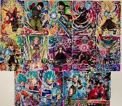 SUPER DRAGON BALL HEROES - FULL SET PBBS 13/13 + CARTE AVATAR