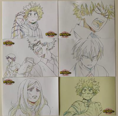 MY HERO ACADEMIA - LOT 6 CARTES POSTALES